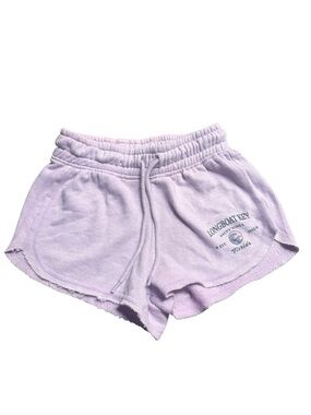 Lavender purple drawstring Terry Shorts Longboat Key Salty Vibes Florida Size S